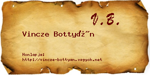 Vincze Bottyán névjegykártya
